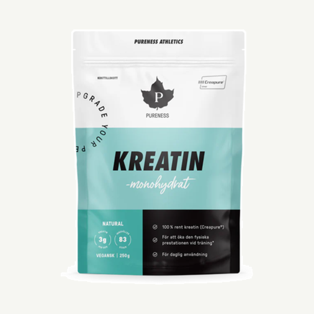 Förpackningen till Kreatinmonohydrat Creapure 250g