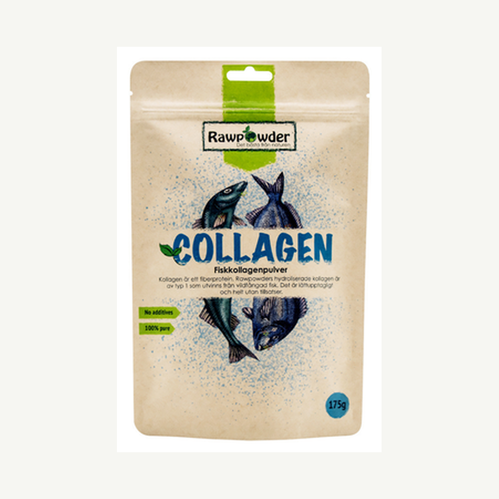 Förpackningen till Fiskkollagenpulver Peptan 175g