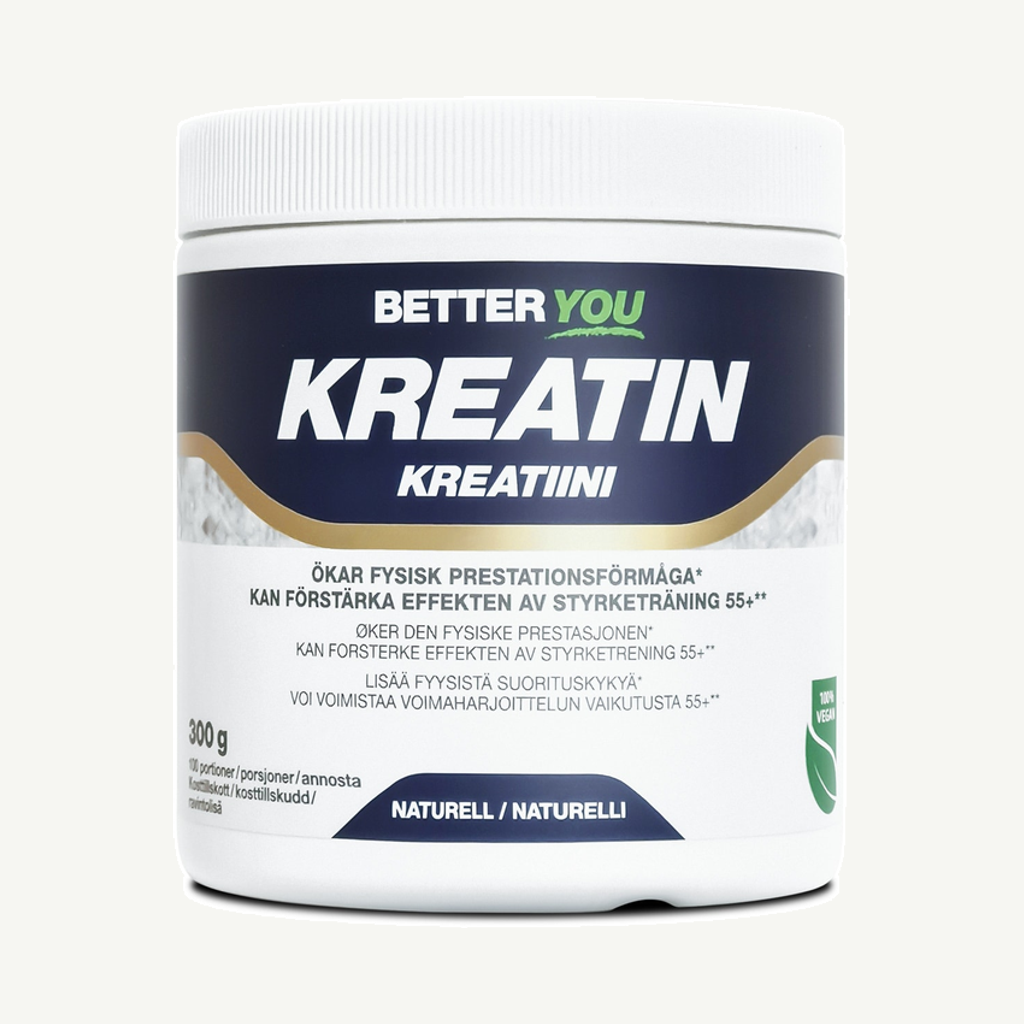 Förpackningen till Kreatinpulver 300 g - Naturell