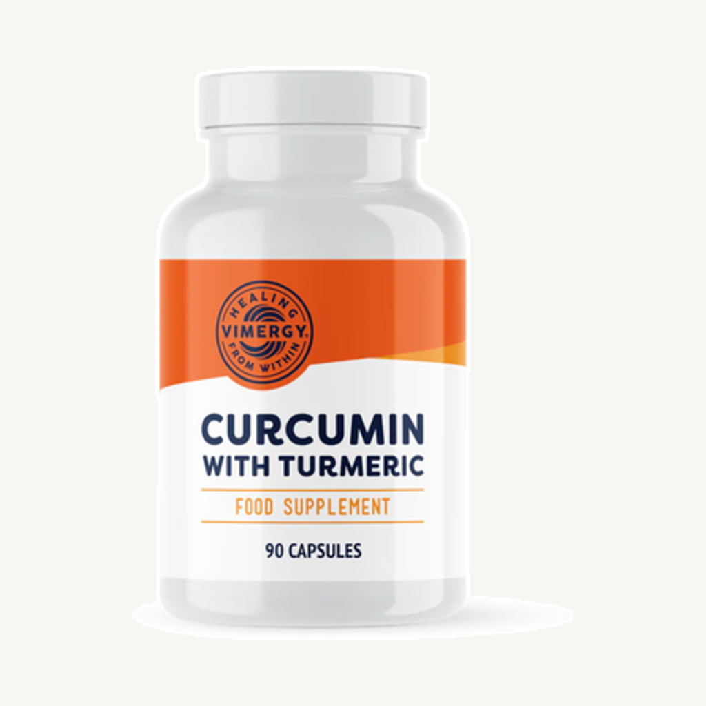 Förpackningen till Curcumin with Turmeric 90k