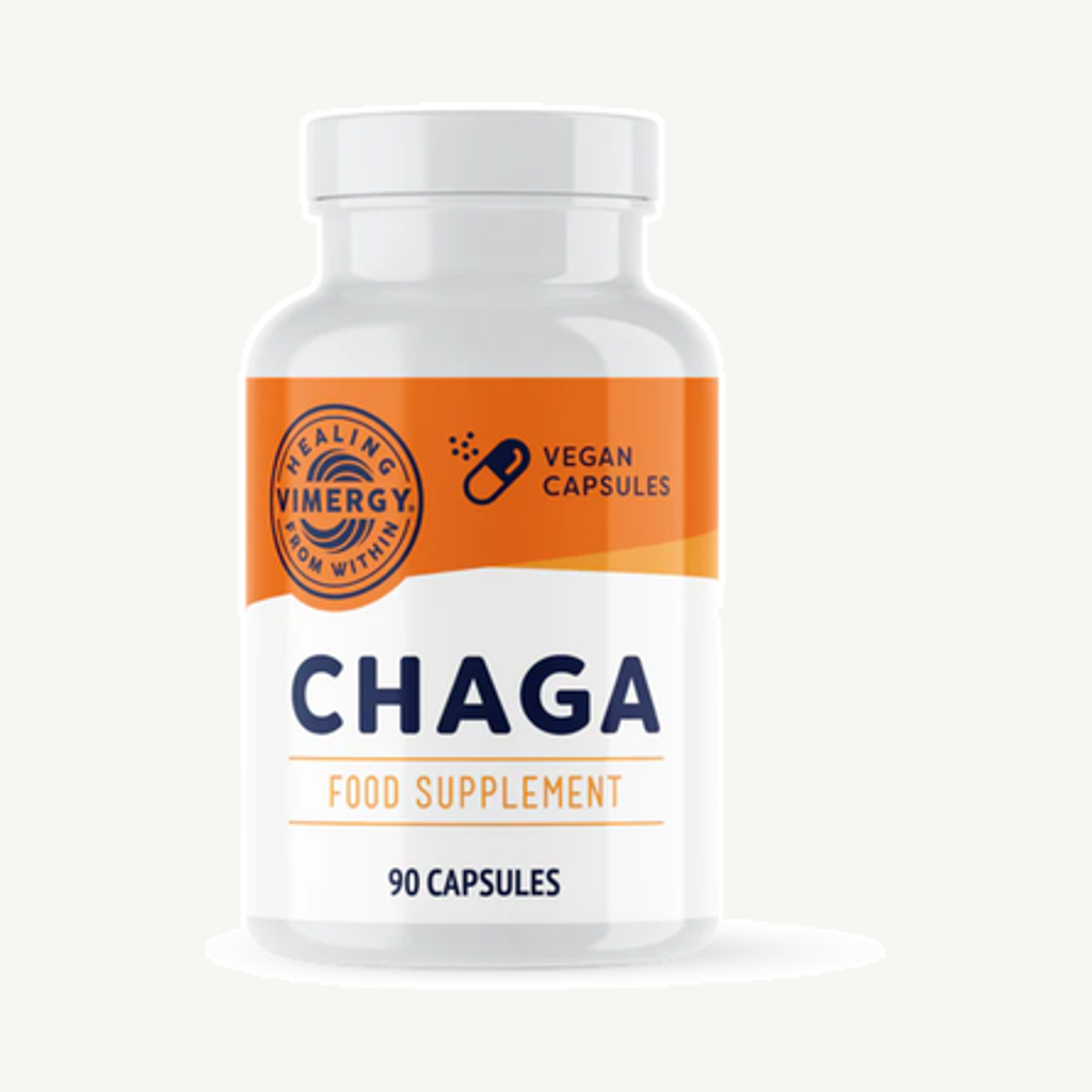 Förpackningen till Chaga Capsules 90k