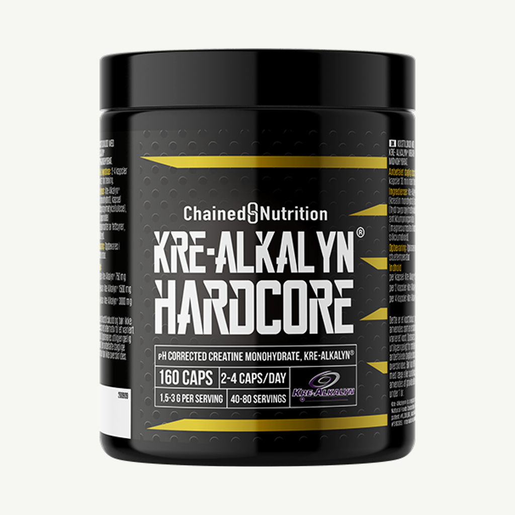 Förpackningen till Kre-Alkalyn Hardcore Kapslar 160 st