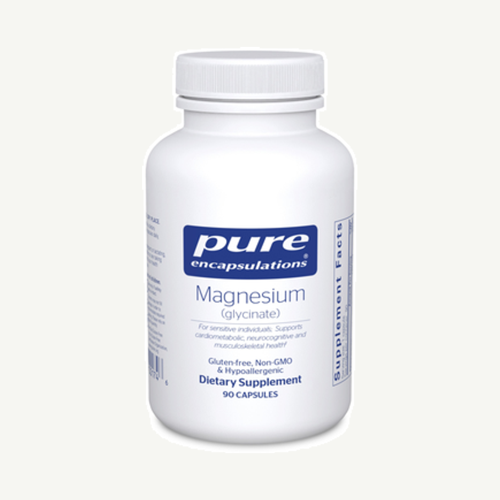 Förpackningen till Magnesium Glycinate 90k