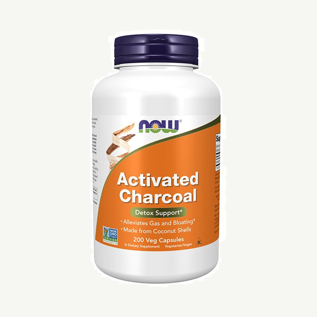 Förpackningen till Activated charcoal 200 kapslar