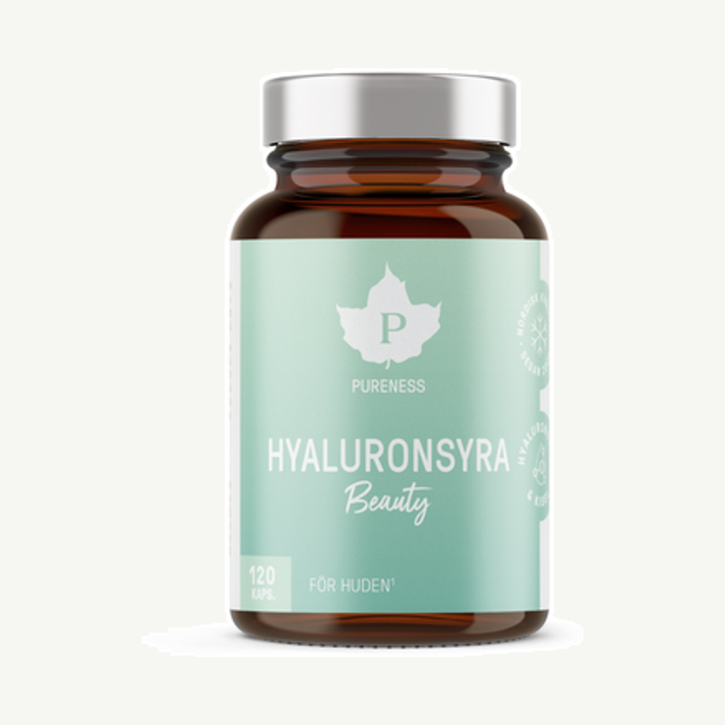 Förpackningen till Hyaluronsyra 200mg 120k