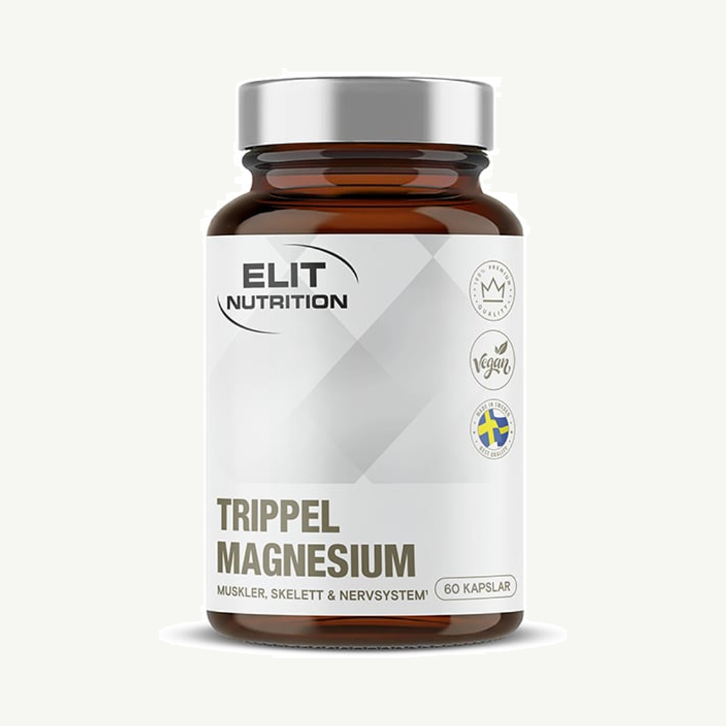 Förpackningen till Trippel Magnesium 60 caps