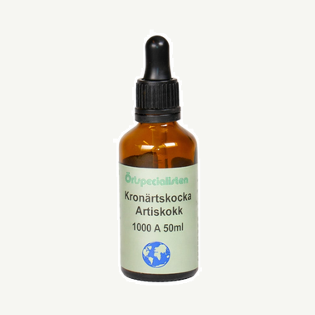 Förpackningen till Kronärtskocka 1000A 50ml