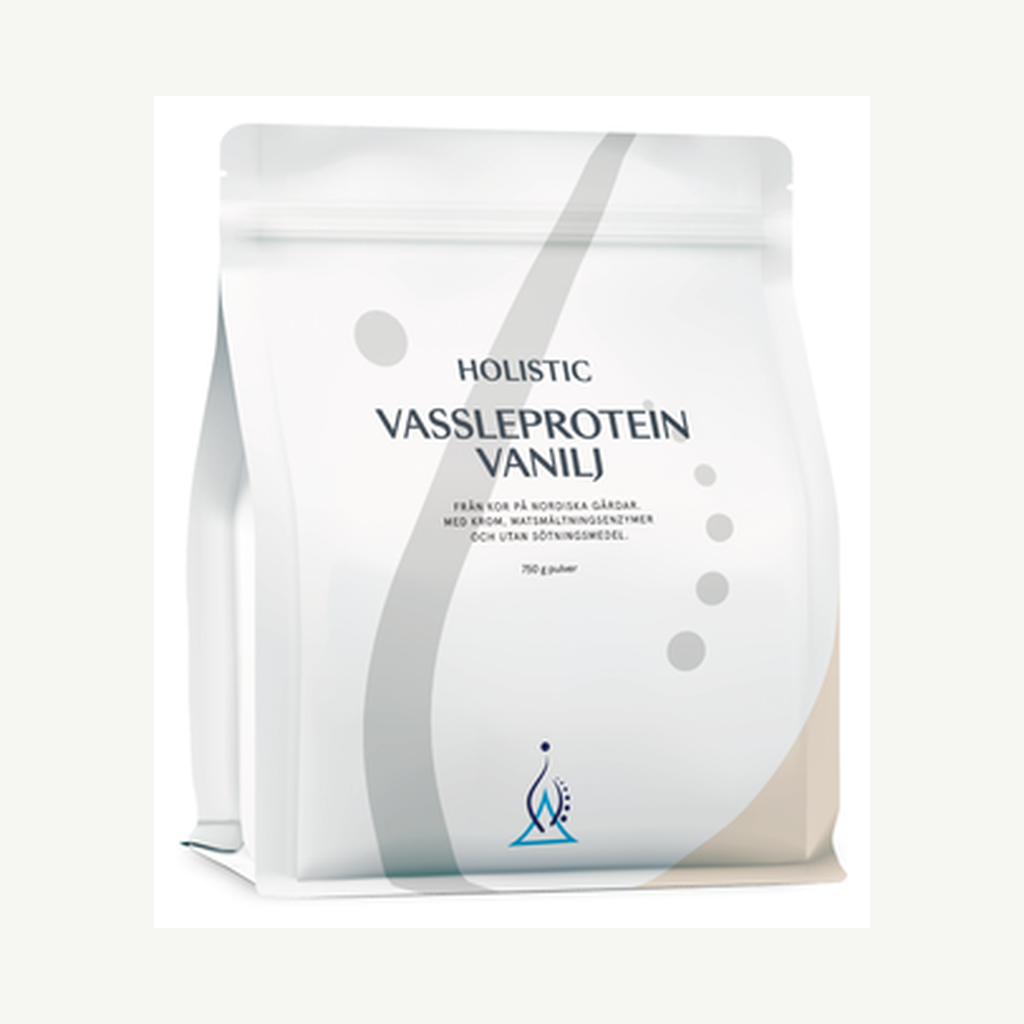 Förpackningen till Vassleprotein Vanilj 750g